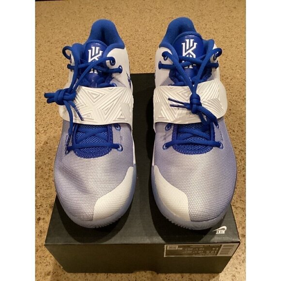 Kyrie Flytrap III Size: 12.5 Color: White Varsity Royal - Picture 1 of 12